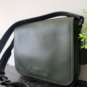 Coach Gotham Messenger Bag 27 Dark Shamrock #CO241